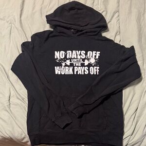 Black Hoodie with Motivational Print